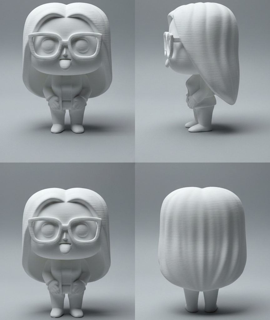 Custom 3D Printed Figurine — Personalized Photo Gift