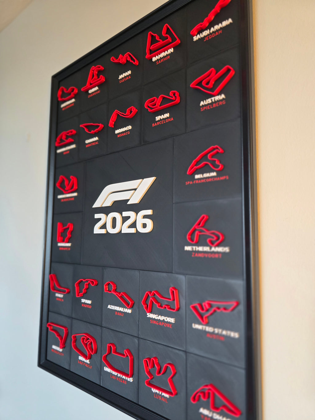 Formula 1 Circuit Wall Art – 2026 Edition