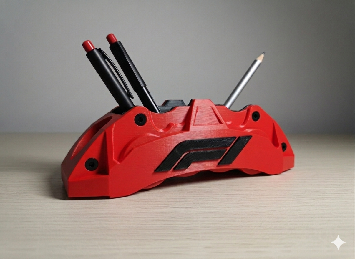 Brake Caliper Desk Organizer — Formula 1 Edition ⚑ Limited Run